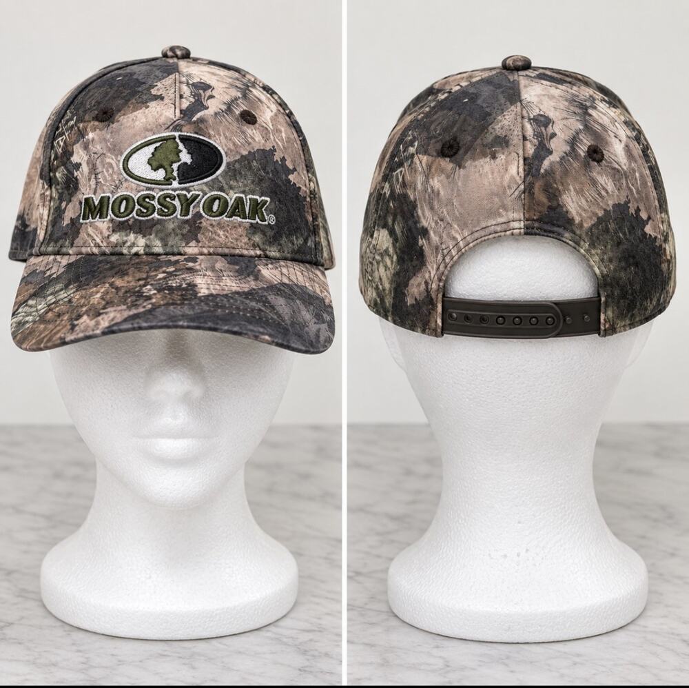 Mossy Oak Camouflage Baseball Cap Adjustable Camo Hunting Hat One Size OSFM